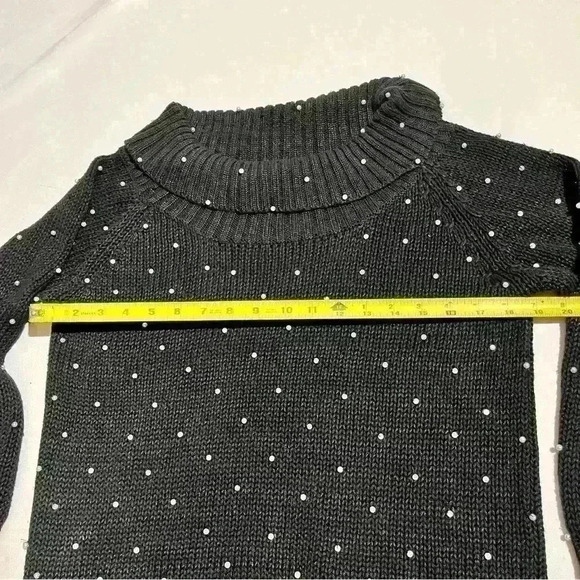 Vintage 80s/90s The Import Workshop Pearl Cowl Neck Ramie Cotton Sweater Medium - Picture 5 of 7